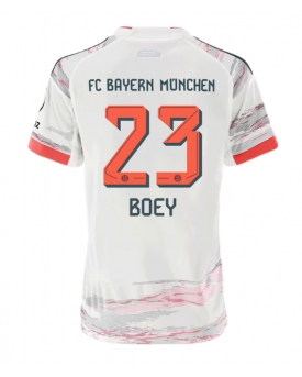 Billige Fotballdrakt Bayern Munich Sacha Boey #23 Replika Bortedrakt Dame 2025-26 Kortermet Billige Fotballdrakt Bayern Munich Sacha Boey #23 Replika Bortedrakt Dame 2025-26 Kortermet
